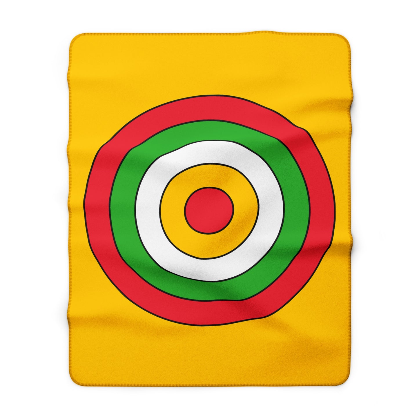 Myanmar Retro Target Blanket Throw