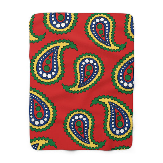 Seychelles Retro Paisley Blanket Throw