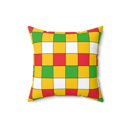 Myanmar Retro Check Cushion Pillow