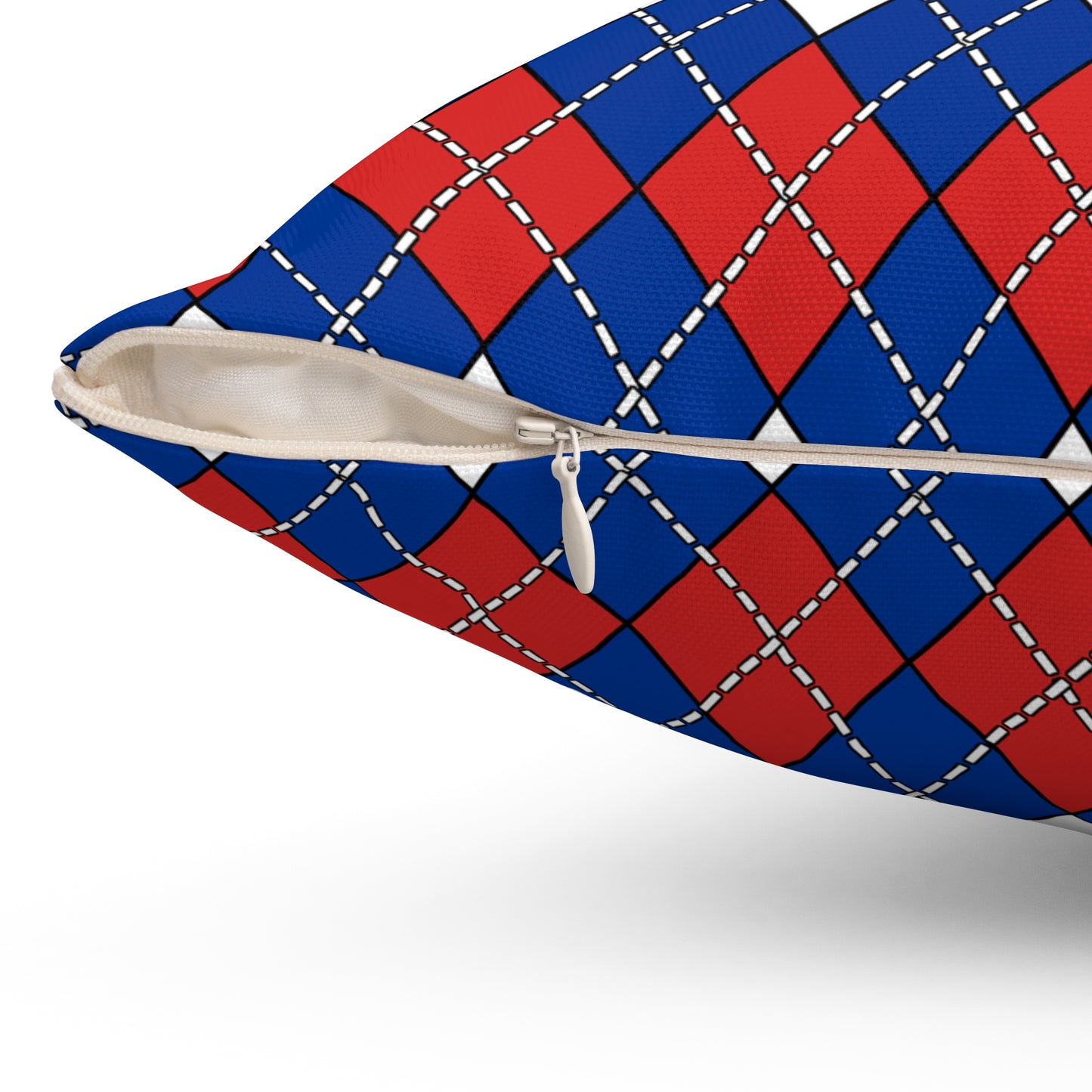 Iceland Retro Argyle Cushion Pillow