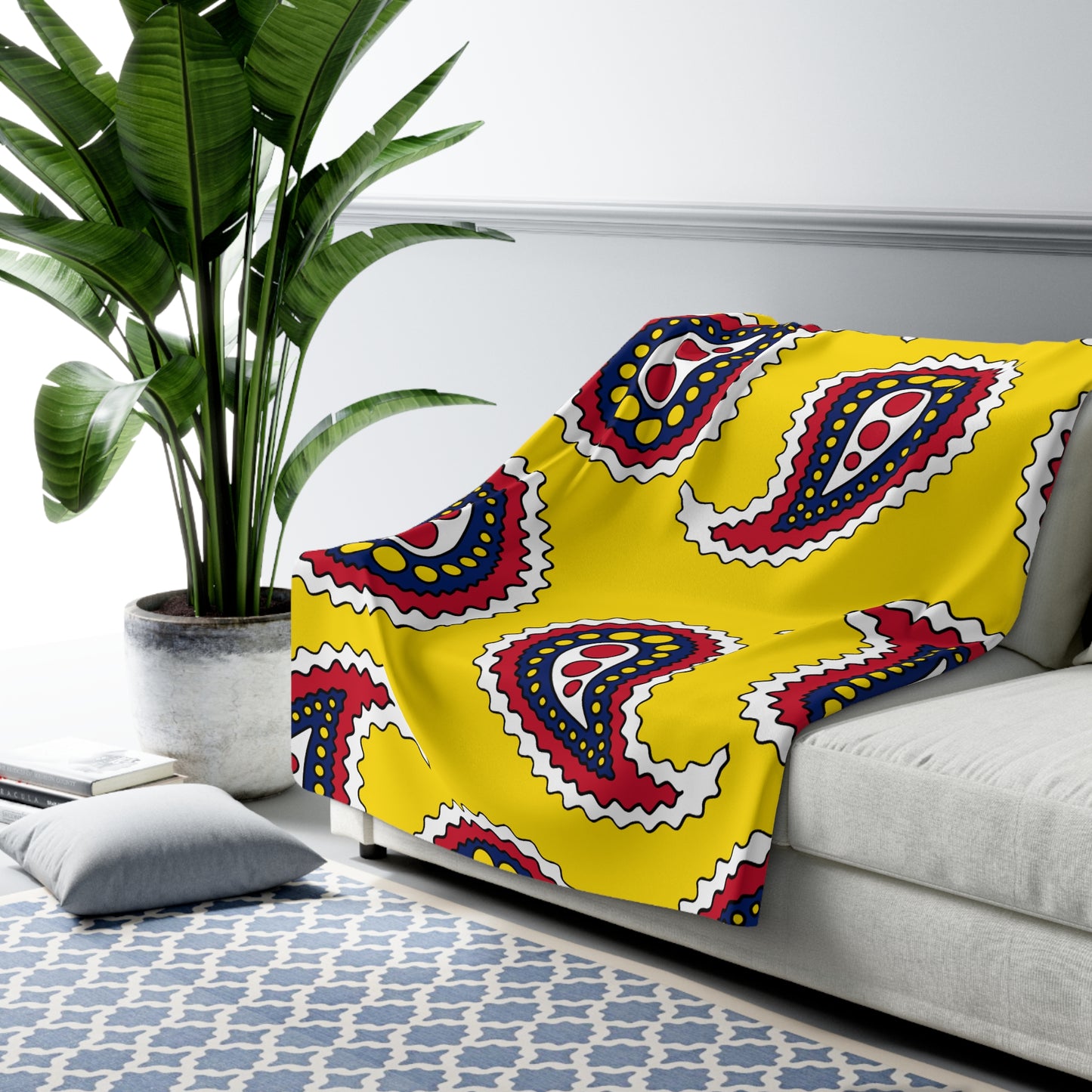 Niue Retro Paisley Blanket Throw