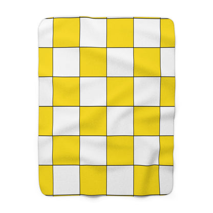 Vatican City Retro Check Blanket Throw