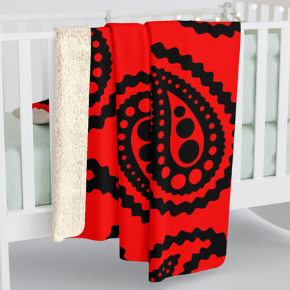 Albania Retro Paisley Blanket Throw