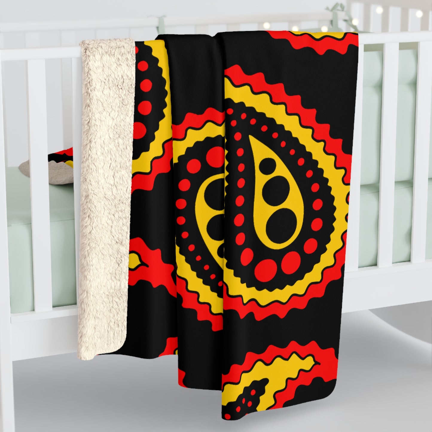 Papua New Guinea Retro Paisley Blanket Throw