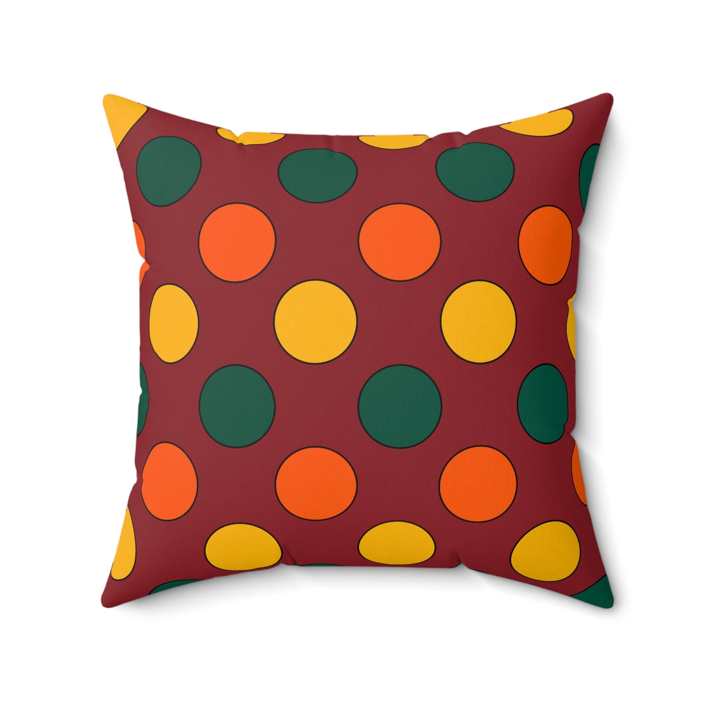Sri Lanka Retro Polka Dots Cushion Pillow