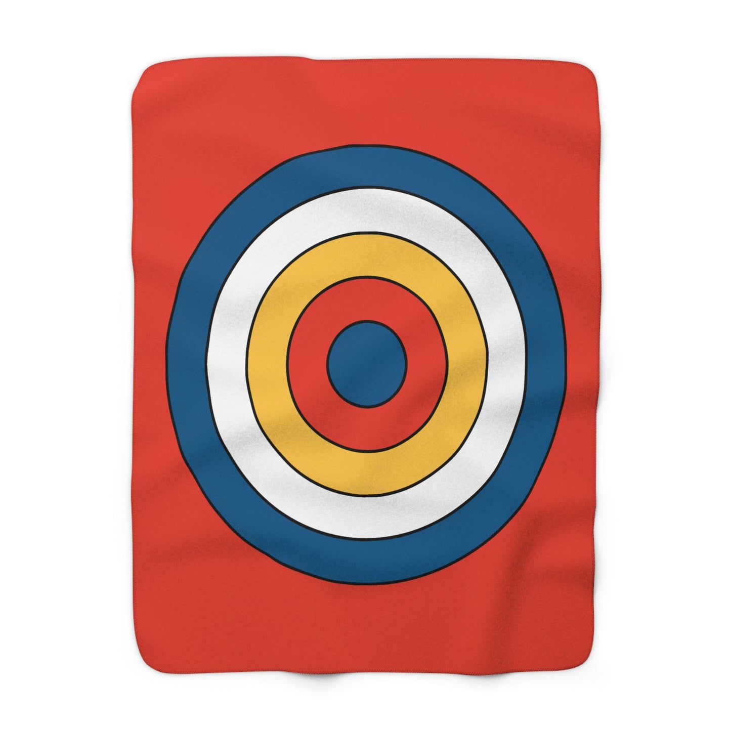 Kiribati Retro Target Blanket Throw