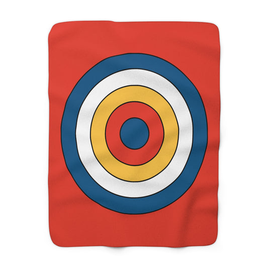 Kiribati Retro Target Blanket Throw