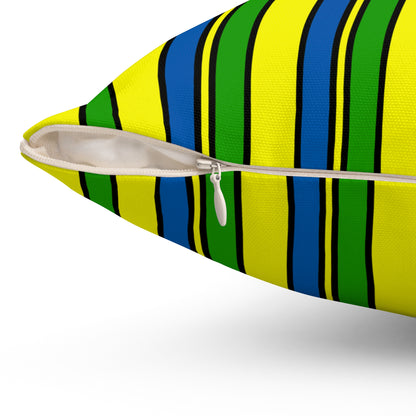 Saint Vincent And The Grenadines Retro Stripes Cushion Pillow