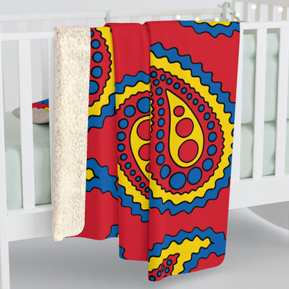 Mongolia Retro Paisley Blanket Throw