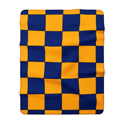 Nauru Retro Check Blanket Throw