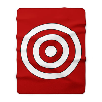 Isle Of Man Retro Target Blanket Throw