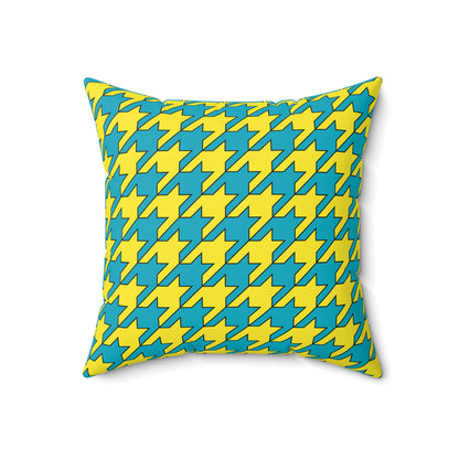 Kazakhstan Retro Houndstooth Cushion Pillow