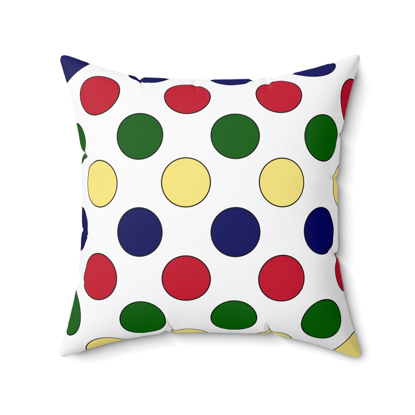 British Indian Ocean Territory Retro Polka Dots Cushion Pillow