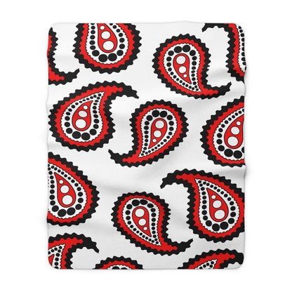 Yemen Retro Paisley Blanket Throw