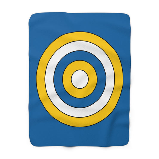 Canary Islands Retro Target Blanket Throw
