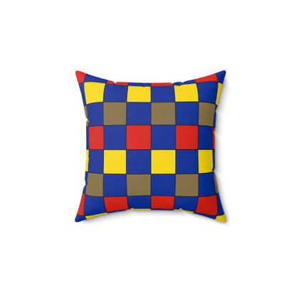 Moldova Retro Check Cushion Pillow