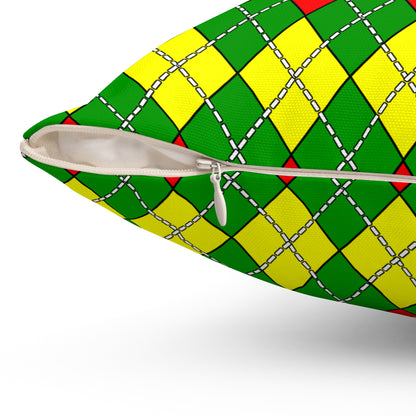Guinea Retro Argyle Cushion Pillow