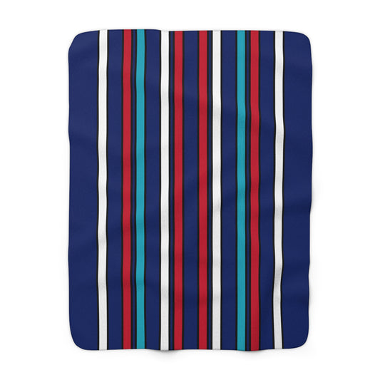 Montserrat Retro Stripes Blanket Throw