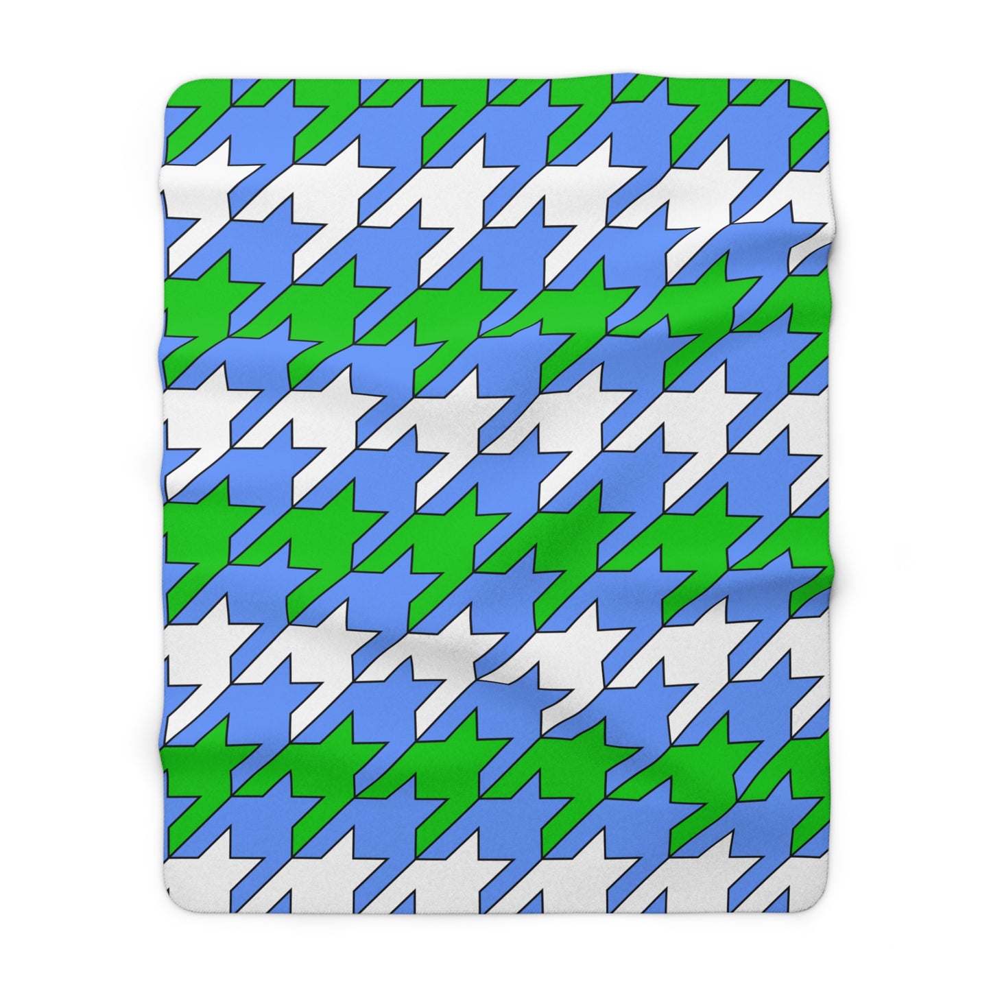 Djibouti Retro Houndstooth Blanket Throw