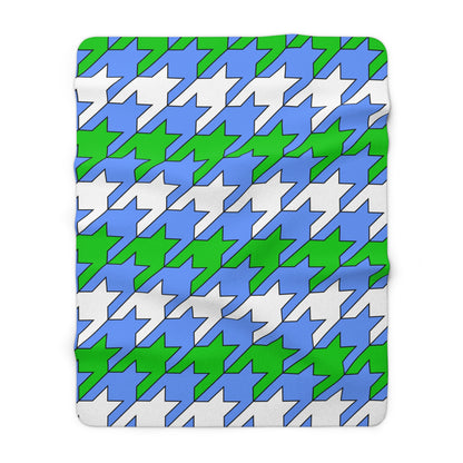 Djibouti Retro Houndstooth Blanket Throw