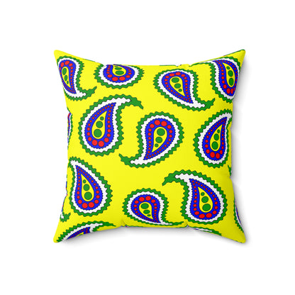 Central African Republic Retro Paisley Cushion Pillow