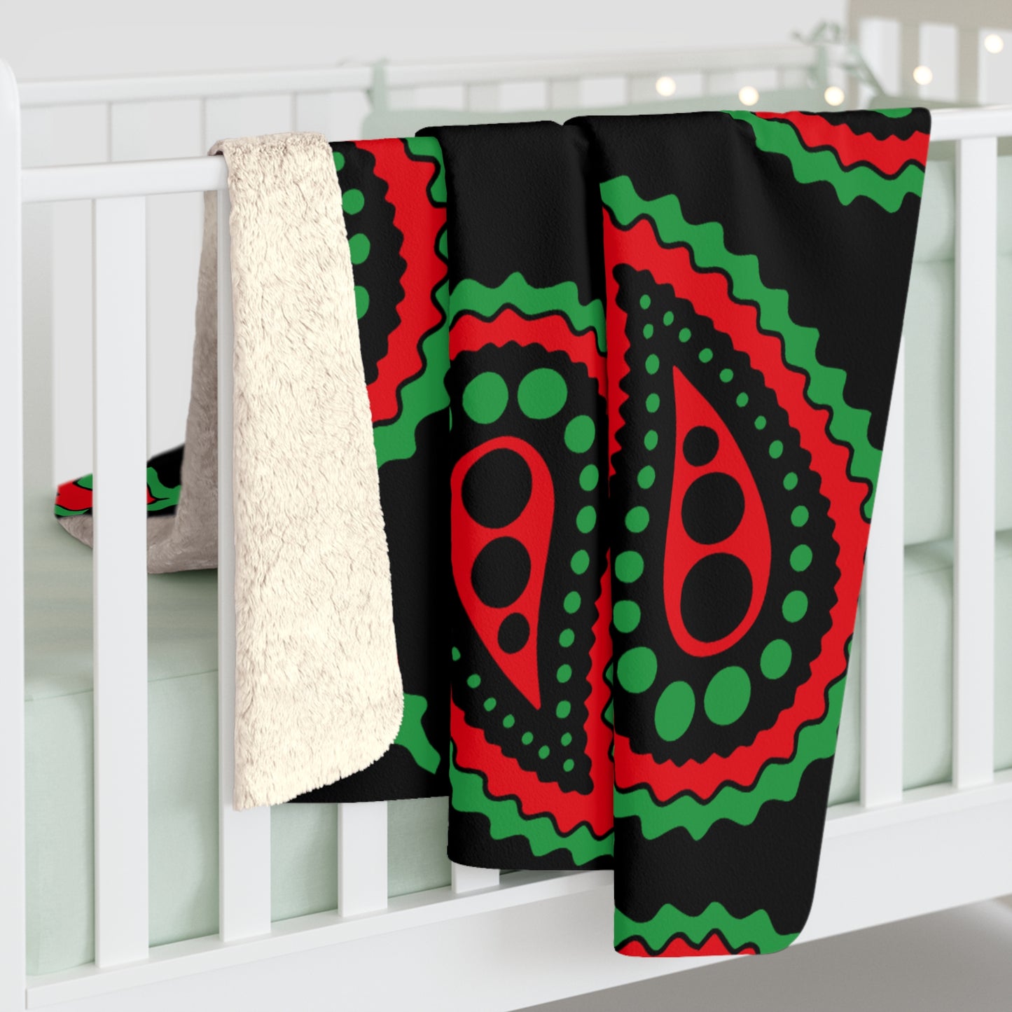 Libya Retro Paisley Blanket Throw