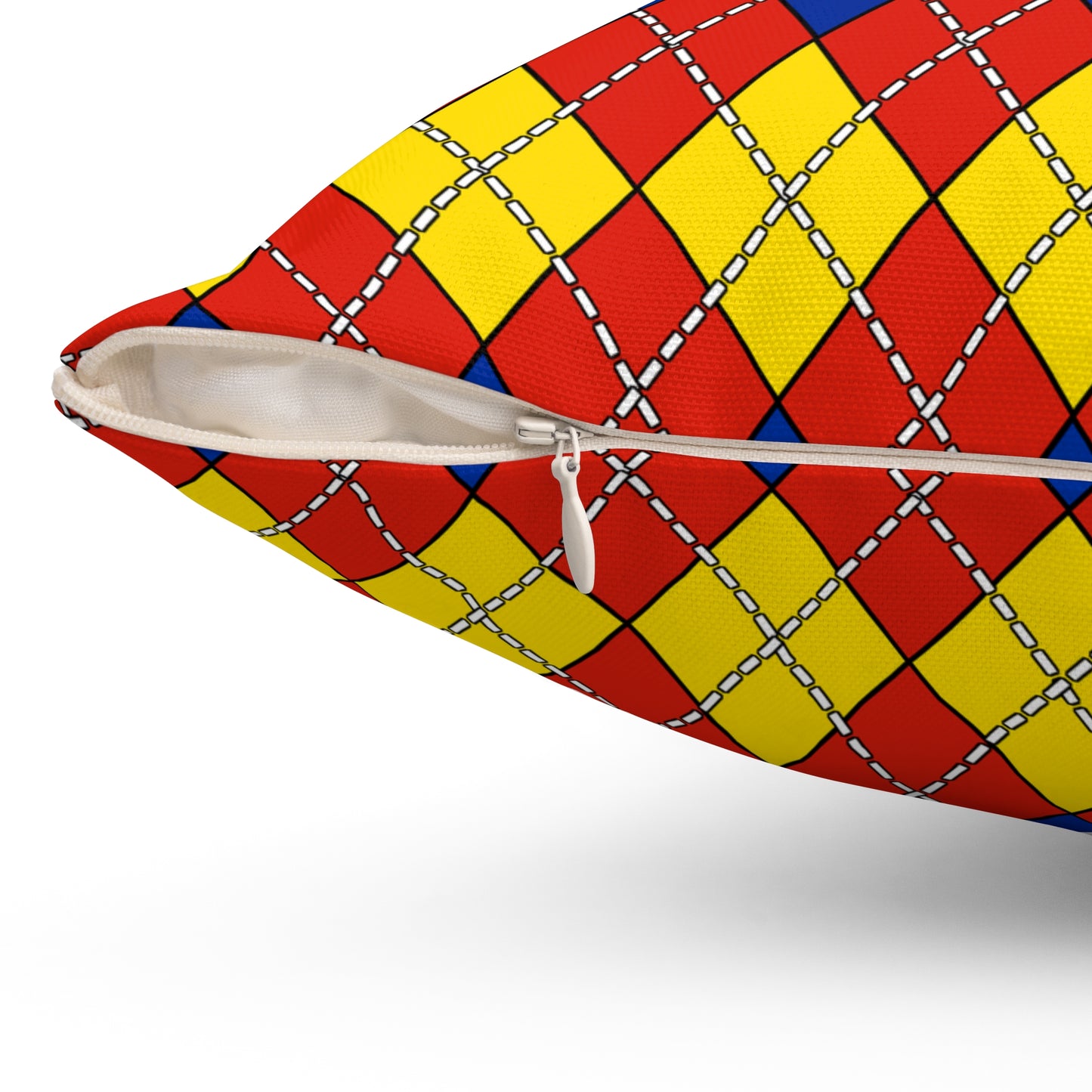 Romania Retro Argyle Cushion Pillow