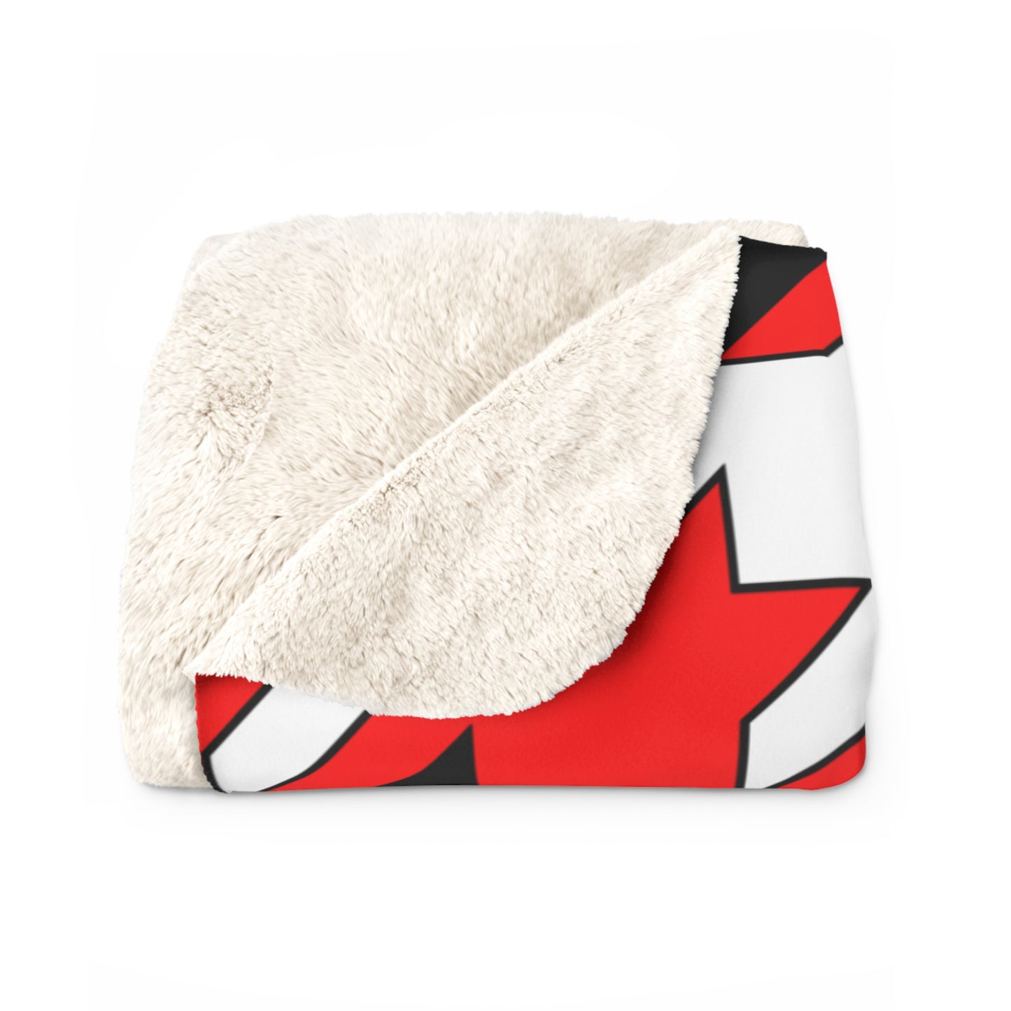 Red, Black, White Retro Houndstooth Blanket Throw