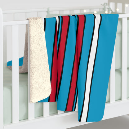 Tuvalu Retro Stripes Blanket Throw