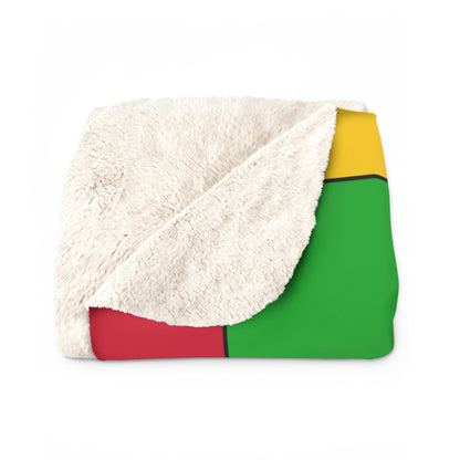 Sao Tome And Principe Retro Check Blanket Throw