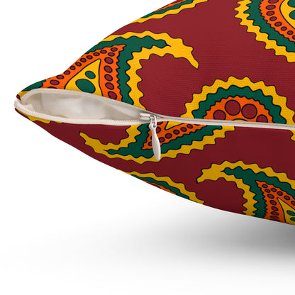 Sri Lanka Retro Paisley Cushion Pillow