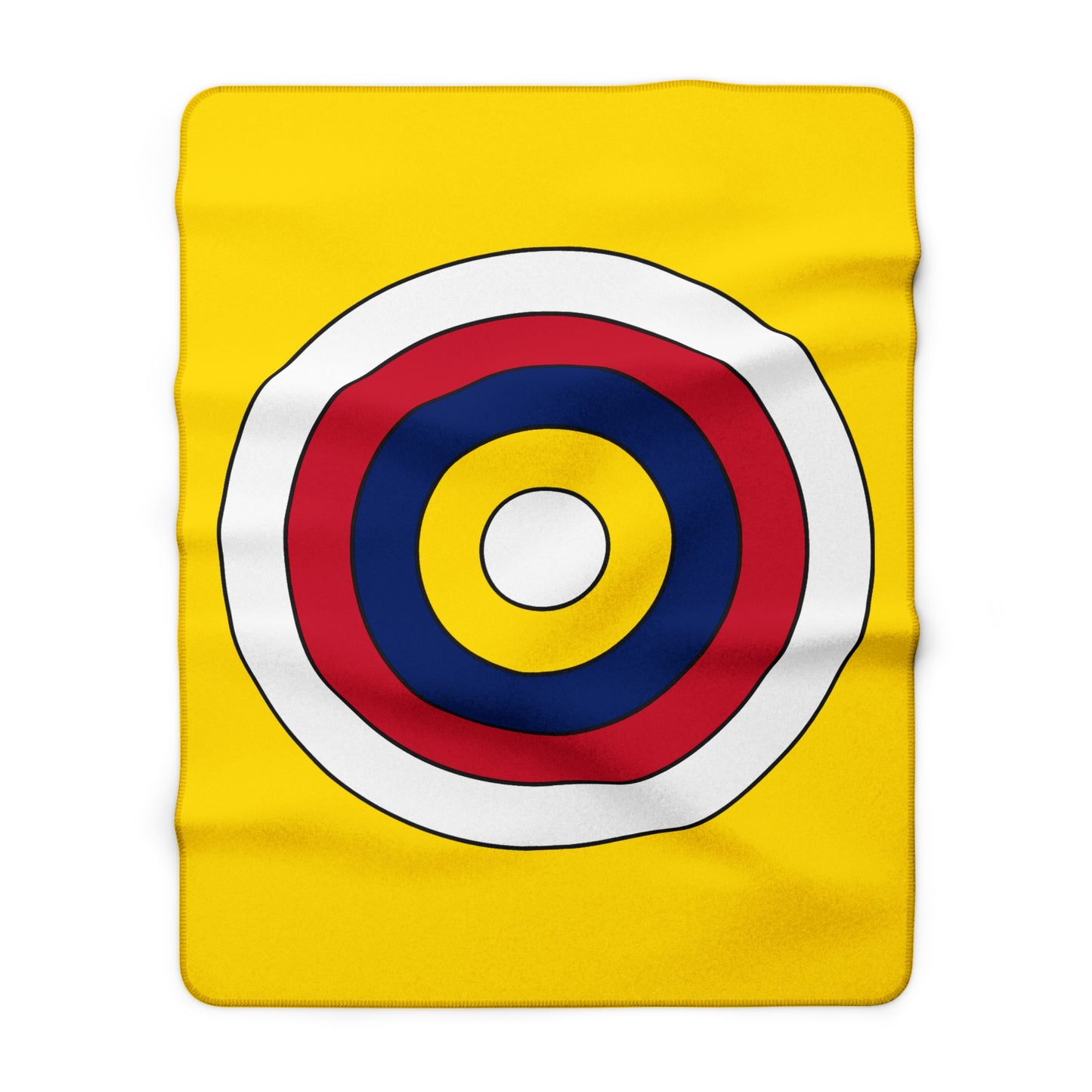 Niue Retro Target Blanket Throw