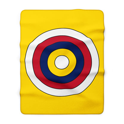 Niue Retro Target Blanket Throw