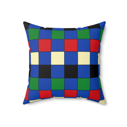 South Sudan Retro Check Cushion Pillow