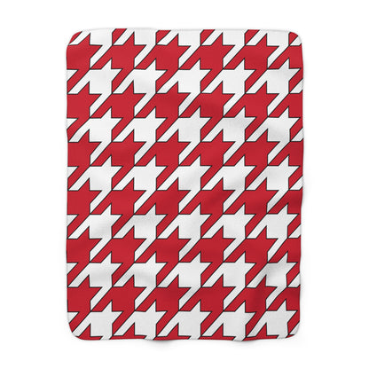 Jersey Retro Houndstooth Blanket Throw