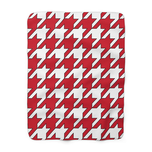 Jersey Retro Houndstooth Blanket Throw