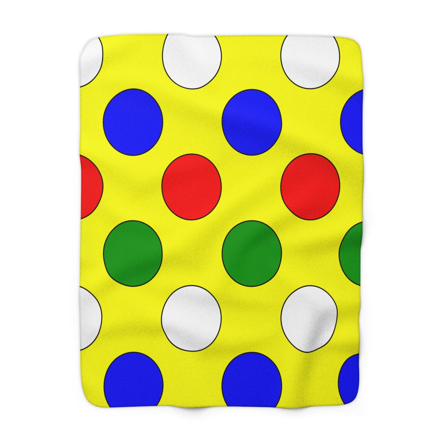 Central African Republic Retro Polka Dots Blanket Throw