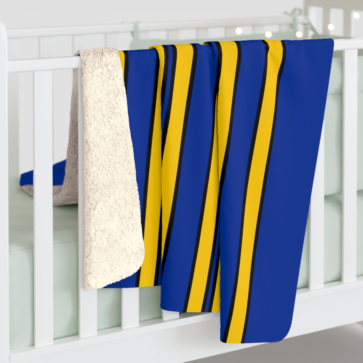 European Union Retro Stripes Blanket Throw