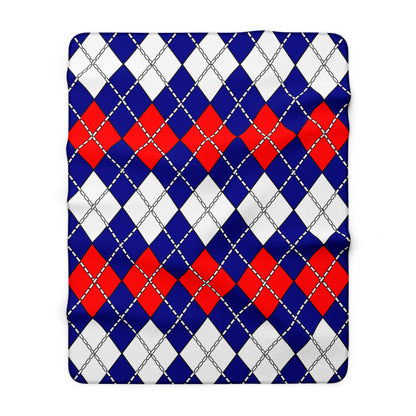 Heard Island And Mcdonald Islands Retro Argyle Blanket Throw