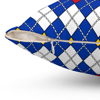 Philippines Retro Argyle Cushion Pillow