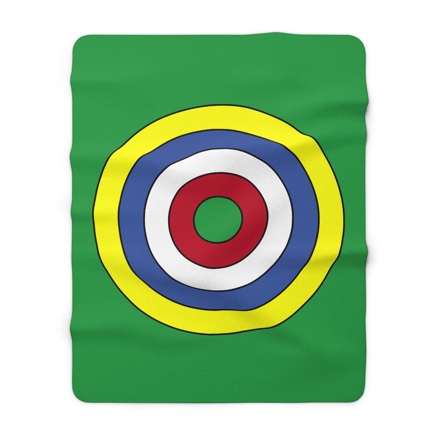 Comoros Retro Target Blanket Throw