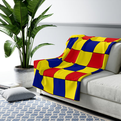 Colombia Retro Check Blanket Throw