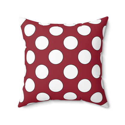 Latvia Retro Polka Dots Cushion Pillow