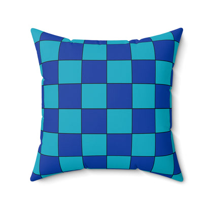 Pacific Islands Retro Check Cushion Pillow