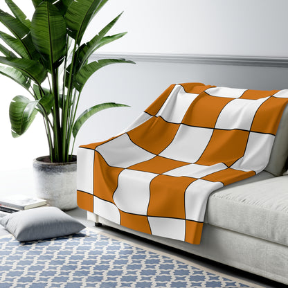 Cyprus Retro Check Blanket Throw