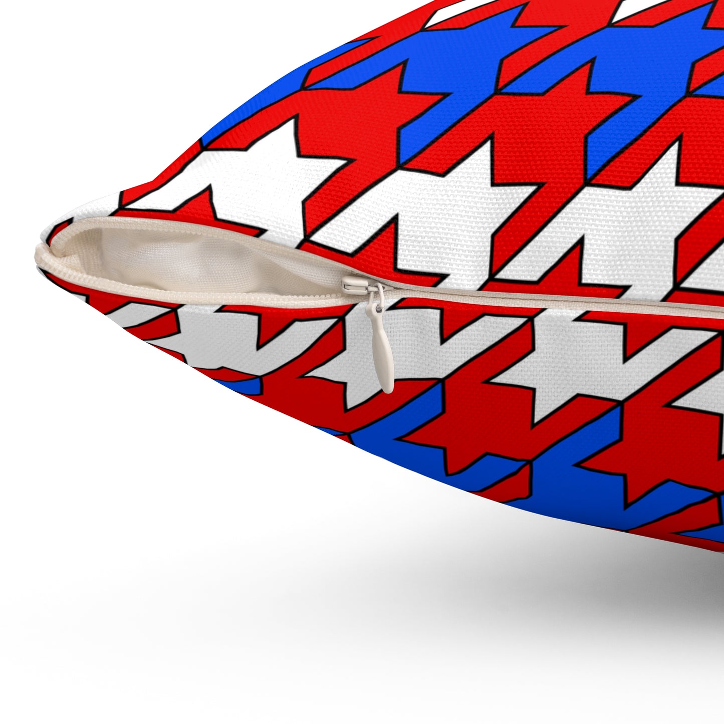 Puerto Rico Retro Houndstooth Cushion Pillow