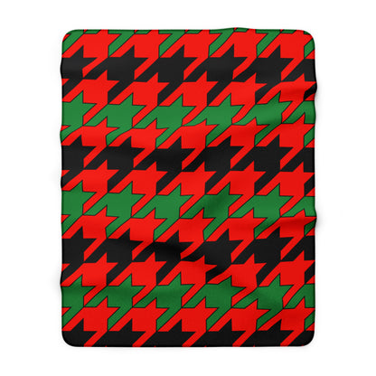 Malawi Retro Houndstooth Blanket Throw