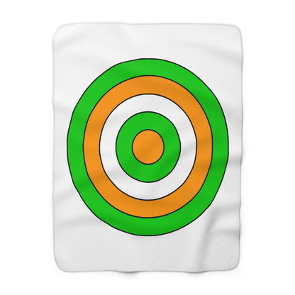 Cote Divoire Retro Target Blanket Throw