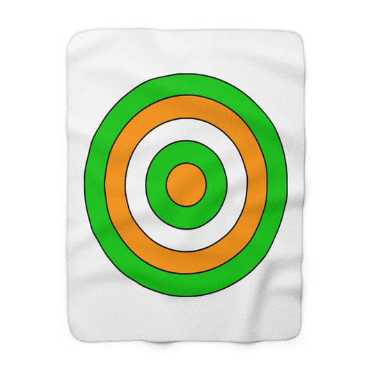 Cote Divoire Retro Target Blanket Throw