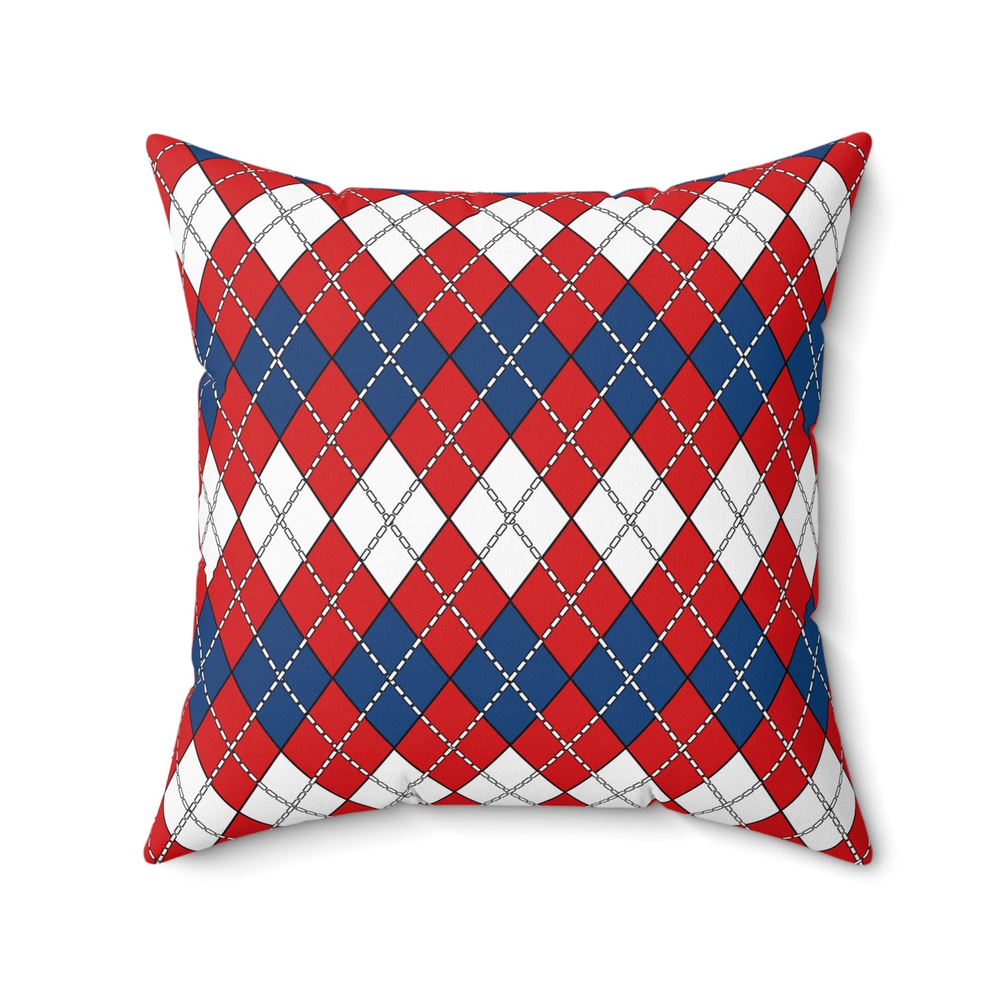 Czechia Retro Argyle Cushion Pillow